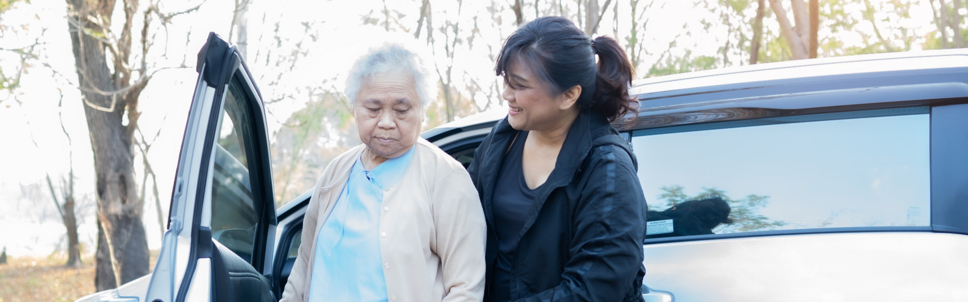 nurse assisting elder